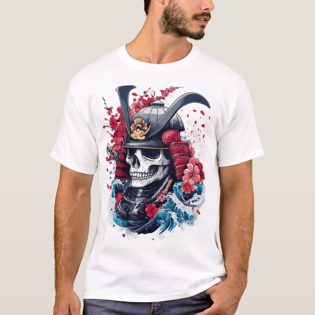 Samurai Skull Warrior T-Shirt (Front)