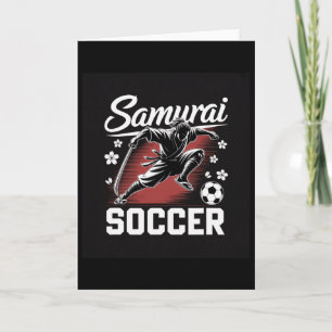 Samurai Soccer Warrior Spirit Footbyll Katana Blad Card