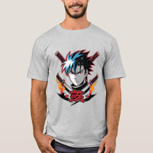 Samurai Soul   Anime Warrior T-Shirt for Men