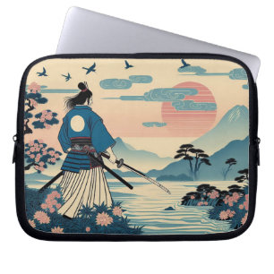 Samurai Spirit Laptop Case – Elegant Japanese Art 