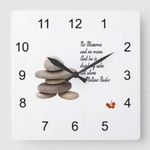 Samurai Square Wall Clock