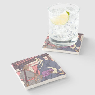 samurai stone coaster