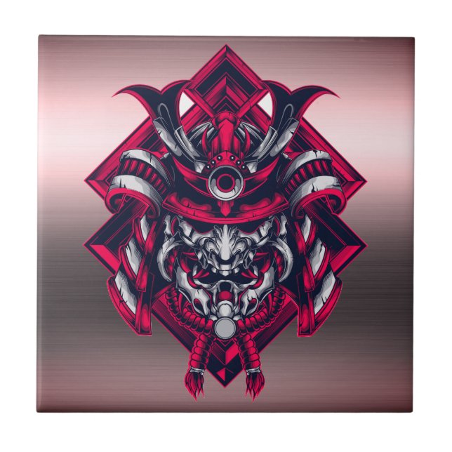 Samurai Strength - Retro Elegance Tile (Front)