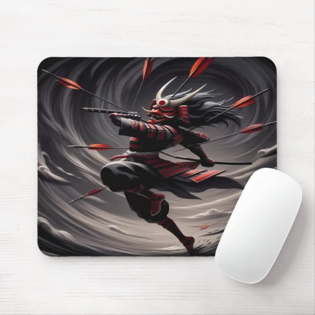 Samurai Swordplay Mousepad (With Mouse)
