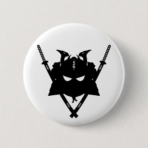 Samurai & Swords Badge 2 Inch Round Button
