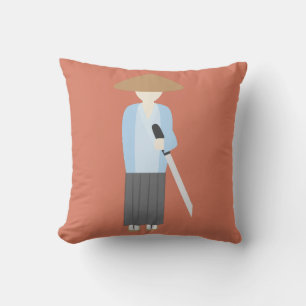 Samurai Throw Pillow