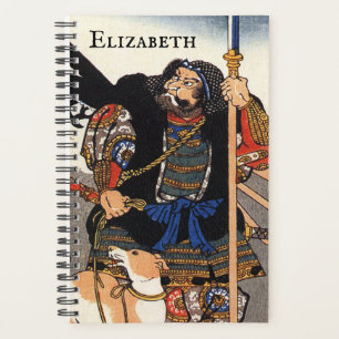 Samurai Warrior and His Dog- Personalized Planner