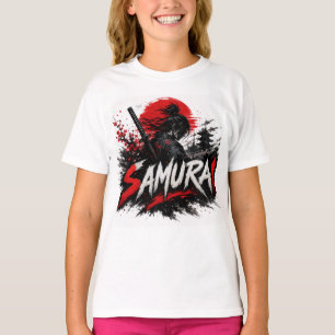 Samurai Warrior Anime Graphic Design T-Shirt