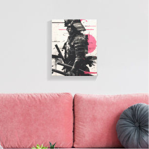 Samurai Warrior Art Canvas Print