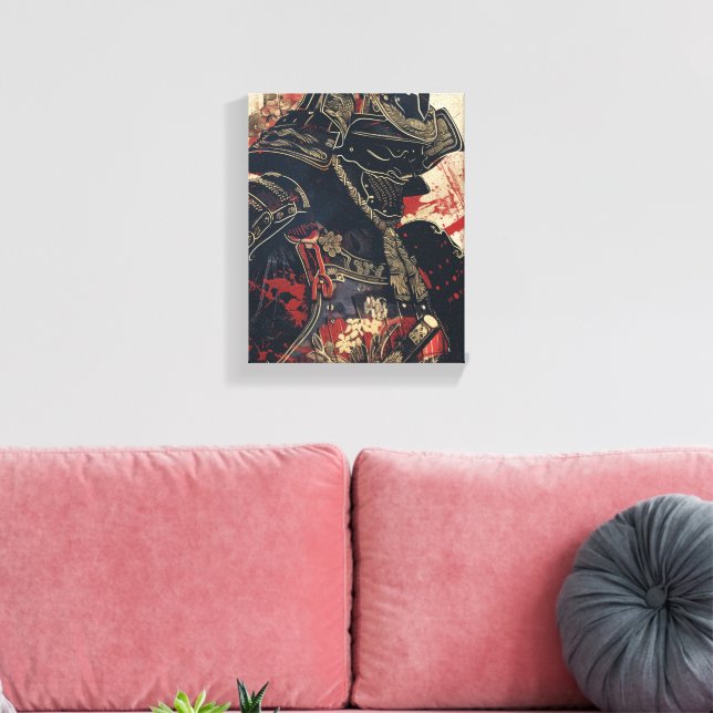 Samurai Warrior Art Canvas Print (Insitu(LivingRoom))