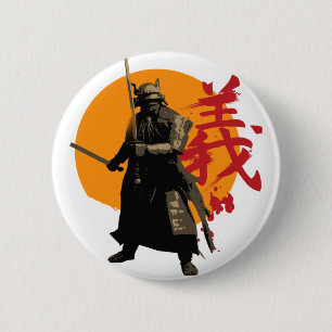 Samurai Warrior Button