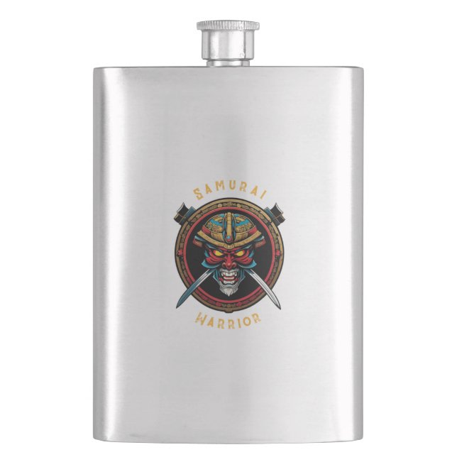 Samurai Warrior Flask (Front)