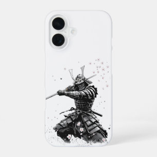 Samurai Warrior in Action Japanese Art Ceramic  iPhone 16 Case