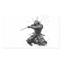 Samurai Warrior in Action Japanese Art Ceramic