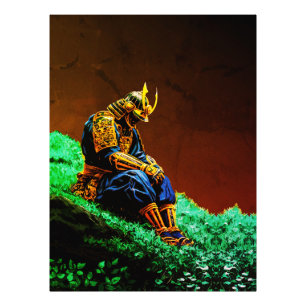 Samurai Warrior in Golden Armour – Epic Japanese Photo Print