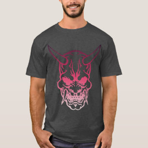 Samurai Warrior Mask, Hannya Oni Mask Japan Anime  T-Shirt