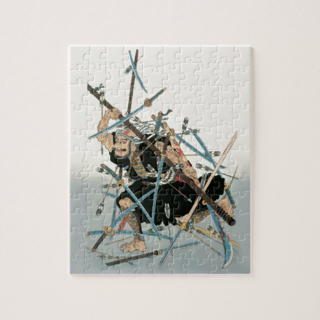 Samurai Warrior Oriental Art 3 Jigsaw Puzzle (Vertical)