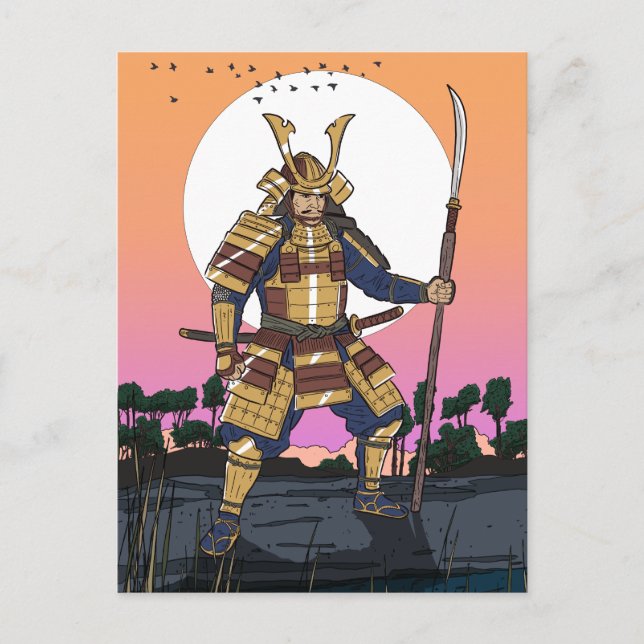 Samurai Warrior  Postcard (Front)