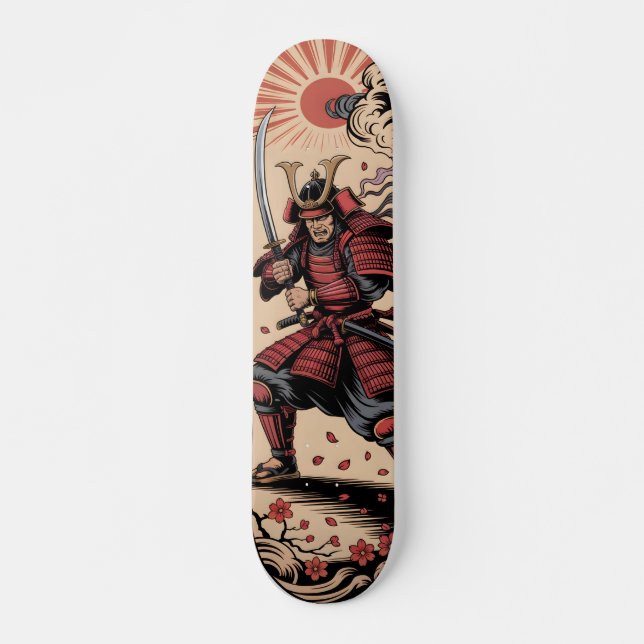 Samurai warrior Skateboard (Devant)