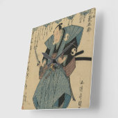 Samurai Warrior Vintage Art Accent Clock (Angle)