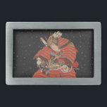 Samurai Warrior Vintage Japanese Art Belt Buckle<br><div class="desc">Samurai warrior vintage print,  great gift for oriental culture lovers.</div>