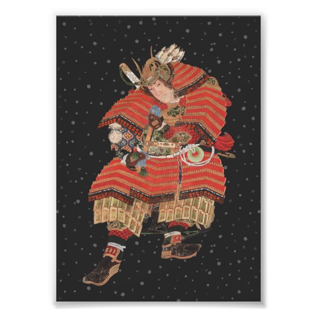 Samurai Warrior Vintage Japanese Art Photo Print (Front)