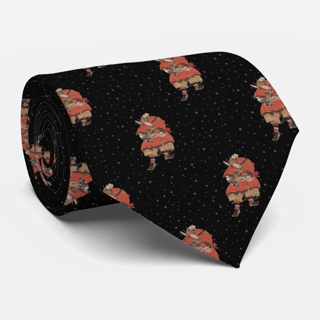 Samurai Warrior Vintage Japanese Art Tie (Rolled)