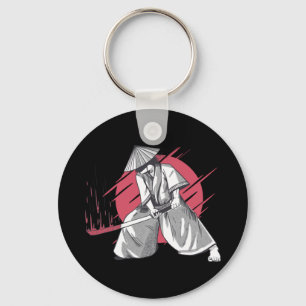 Samurai Warrior with Katana Keychain