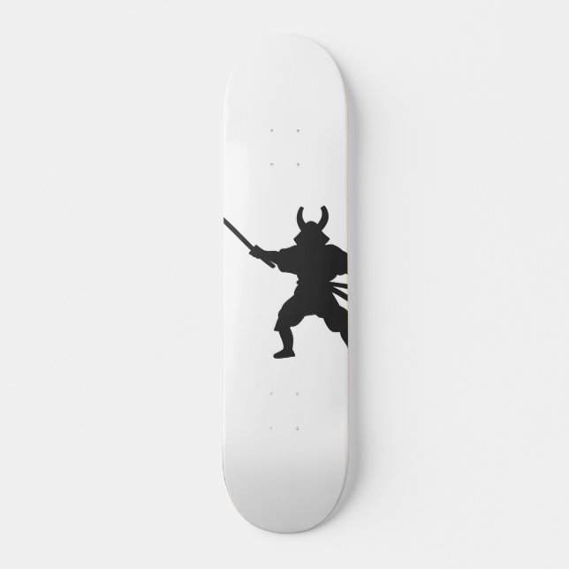 Samurai Warrior with sword - Choose back colour Skateboard (Front)