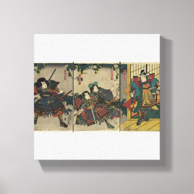 Samurai Warriors circa 1850 JAPAN Canvas Print (Front)
