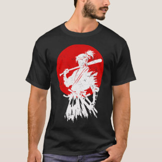 Samurai With A Baseball Bat Vintage Japan T-Shirt