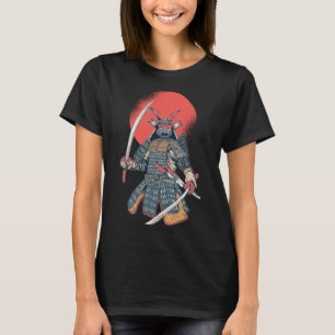Samurai with japanese samurai and samurai bushido T-Shirt