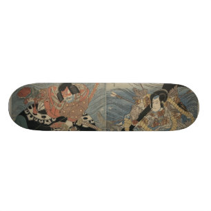 Samurai with Large Sword and Anchor circa 1815 Skateboard