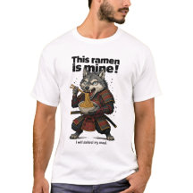 Samurai Wolf Ramen basic t-shirt 