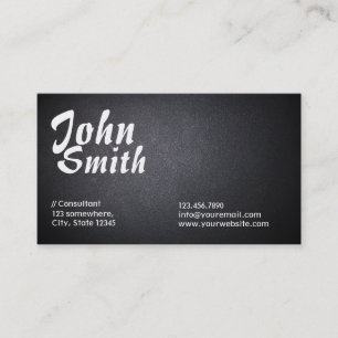 Samurai Zen Black Consultant Business Card