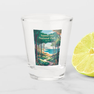 Samurskiy National Park Russia Shot Glass