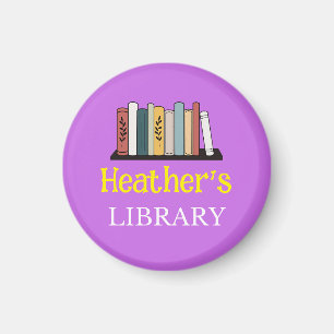 S'AMUSER ! Magnet - Bibliothèque - Personnalisé -