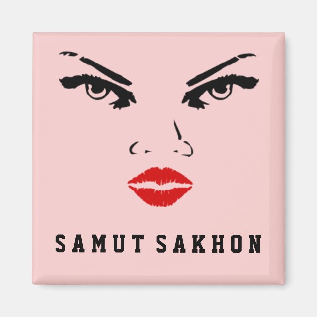 Samut Sakhon, Thailand Woman Girlfriend Magnet (Front)