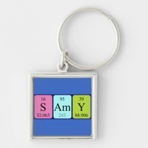 Samy periodic table name keyring