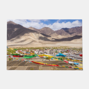 Samye monastery aerial view - Tibet, Asia Doormat