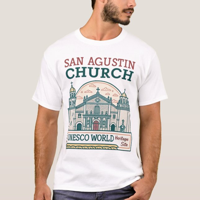San Agustin Church T-Shirt (Front)