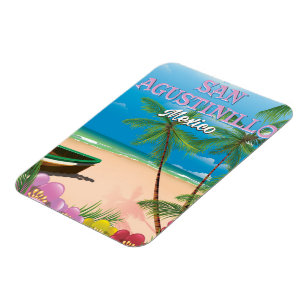 San Agustinillo Mexico Beach poster Magnet