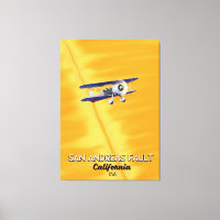 San Andreas fault California USA Travel poster.