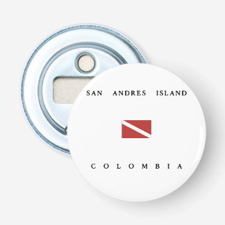 San Andres Island Colombia Scuba Dive Flag Bottle Opener