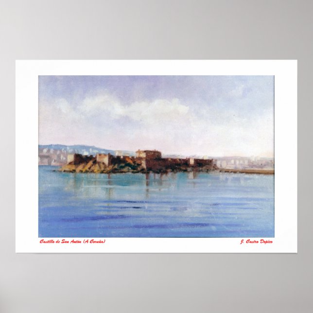 San Anton Castle (A Coruña) Poster (Front)