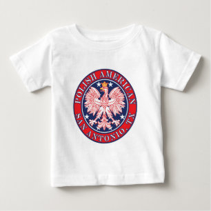 San Antonia Texas Polish American Eagle Baby T-Shirt