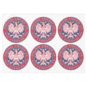 San Antonia Texas Polish American Eagle Tablecloth