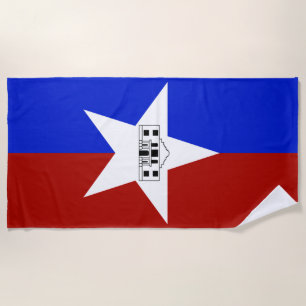 San Antonio city flag beach towel