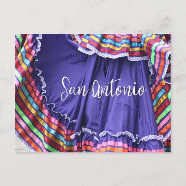 San Antonio Colours Postcard (Front)