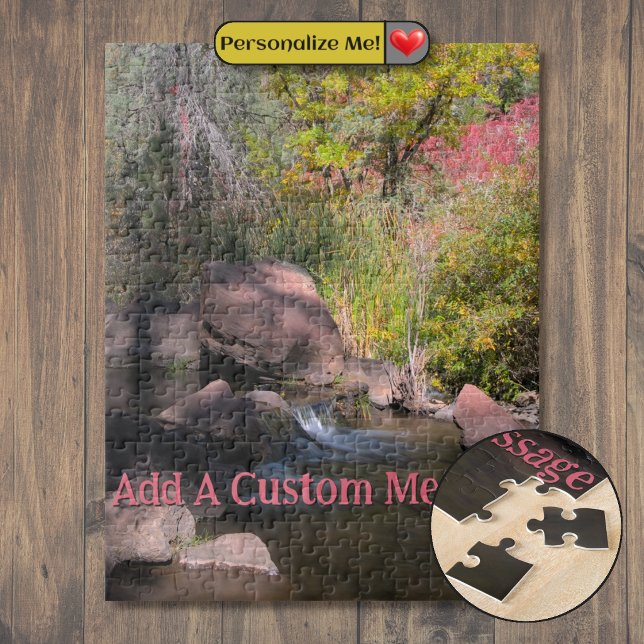 San Antonio Creek Cascade Jigsaw Puzzle (San Antonio Creek Cascade Jigsaw Puzzle)